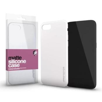 Xprotector Matte ultra vékony szilikon hátlap tok, Samsung Galaxy A22 LTE, opál fehér kép