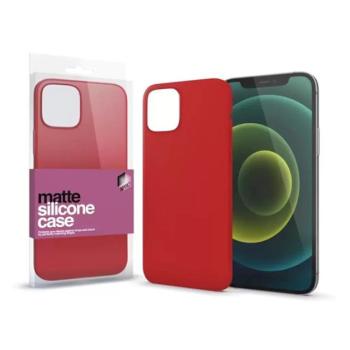 Xprotector Szilikon matte tok ultravékony korallApple iPhone 15 Pro, piros kép