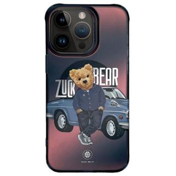 Zuck Bear California Cool iPhone 15 Pro MagSafe kompatibilis kemény hátlap tok, autó kép