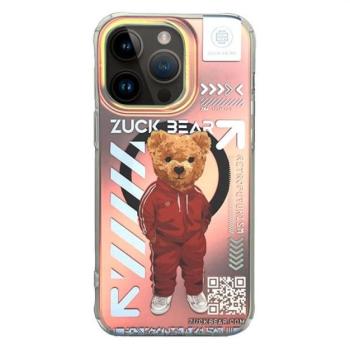 Zuck Bear New York Never Sleeps iPhone 15 Pro Max MagSafe kompatibilis kemény hátlap tok, melegítő kép